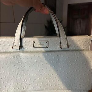 Kate Spade Cream Textured Satchel